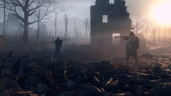 Still from the opening sequence of EA DICE's 'Battlefield 1'.